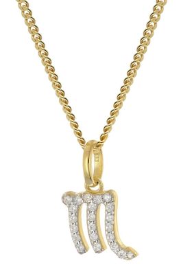 GLIZZ Schmuck Sternzeichen Skorpion Gold 333/8K an vergoldeter Silberkette GL8330-08