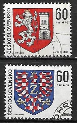 Tschechoslowakei gestempelt Michel Nummer 2252-2253