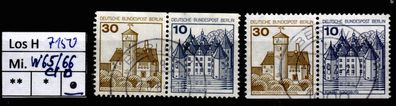 Los H7150: Berlin Mi. W 65/66 C/D, gest