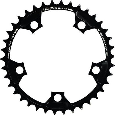 Kettenblatt Syrius, 38 schwarz Ø 110 innen 10/11-f, TA, PL-58110129-38