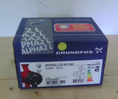 Grundfos ALPHA L 25-40 180 Energiesparpumpe Umwälzpumpe Pumpe KOST-EX P13/758
