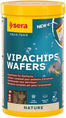 Sera Vipachips Wafers Nature 1000ml - Hauptfutter Chips für Welse Panzerwelse
