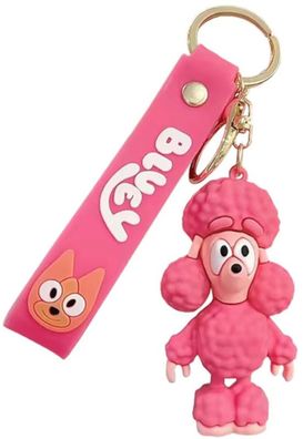 Coco Schlüsselanhänger aus Bluey - 3D-Figur aus flexiblem Silikon für Rucksack