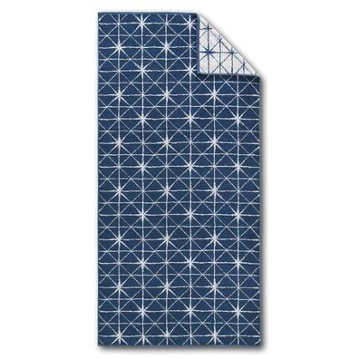 Duschtuch BLUE ISLAND Diamond blau, 70x140cm 1 St