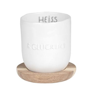 DINING Breakfast kleiner Becher, Heiss & Glücklich 75ml, 16515 1 St
