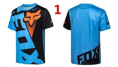 Herren Radsport Trikot Fox Motorrad Kurzarm T-shirt Freizeit Jersey #1