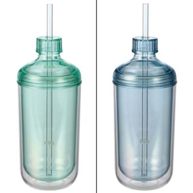 bremermann Thermobecher mit integriertem Trinkhalm, 450 ml Inhalt