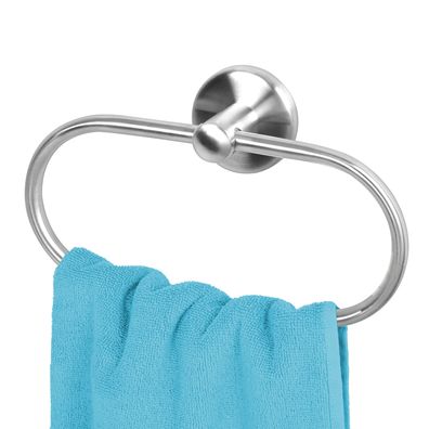 bremermann Bad-Serie PIAZZA - Handtuchring, Handtuchhalter aus Edelstahl matt