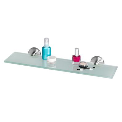 bremermann Bad-Serie PIAZZA - Glasablage, aus Glas und Edelstahl matt