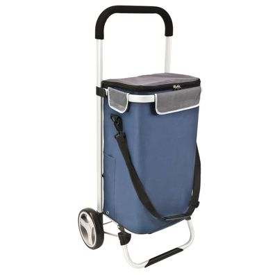 bremermann Einkaufstrolley Brinkum - 45 L Kapazität, Einkaufswagen in blau