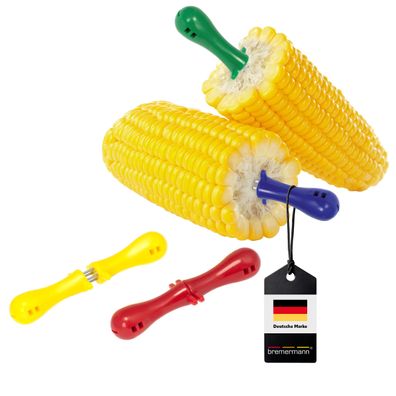 bremermann Maiskolbenhalter 4er-Set bunt