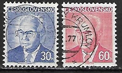 Tschechoslowakei gestempelt Michel Nummer 2283-2284x