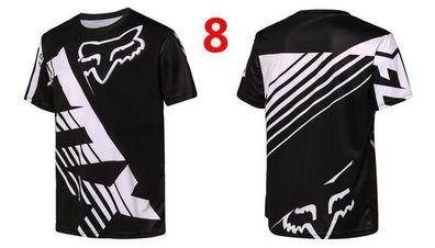Fox Herren trikot Radsport Fahrrad-Tops T shirt Freizeit Kurzarm jersey #8