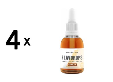 4 x Myprotein Flavour Drops (50 ml) Vanilla