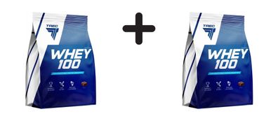 2 x Trec Nutrition Whey 100 (2275g) Brownie