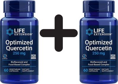 2 x Life Extension Optimized Quercetin, 250mg - 60 vcaps