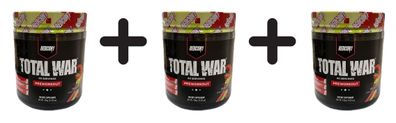 3 x Redcon1 Total War - Preworkout, Strawberry Kiwi - 426g