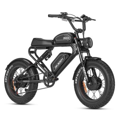 Leistungsstarkes E-Bike im Retro Moped Stil mit 20" Fetter Reifen 48V20Ah Akku E-MTB