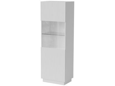 Vitrine Liverti - B Vitrinenschrank 59,5 x 178 x 42 cm weiß MDF