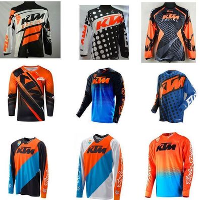 Herren Radsport Sweatshirt KTM Offroad-Renne Trikot lange Ärmel Pullover
