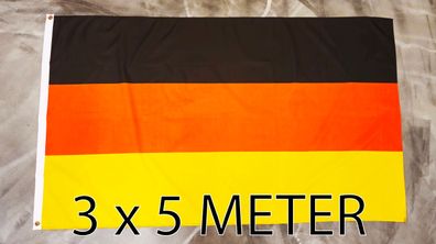Fahne Flagge Deutschland Riesenfahne XXL - 300 x 500 cm - 3 x 5 Meter