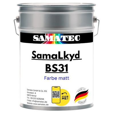 BS31 matt Alkydharz Alkyd Betonfarbe Bodenfarbe Fassadenfarbe Dachfarbe Balkonfarbe