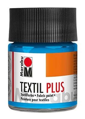 Marabu Textilmalfarbe Textil plus 50ml Textilfarbe T-Shirt Jeans 090 Hellblau