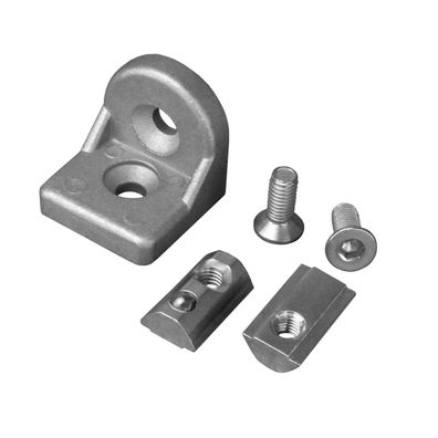 Drehwinkel Verbinder ink. Schrauben und Nutensteine Nut 8 für Aluprofil 30-er