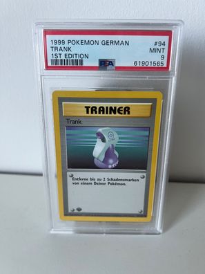 Trank PSA 9 1st Edition Base Set Deutsch