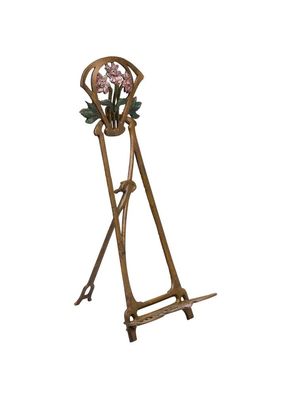 Staffelei Bildhalter Notenständer Buchständer Ständer Eisen antik Stil 42cm