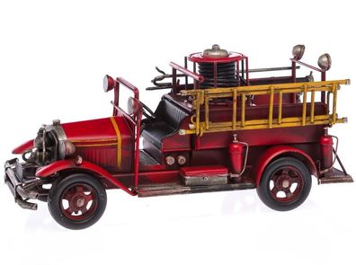 Feuerwehrauto Modellfahrzeug Feuerwehr Modell Nostalgie Antik-Stil 35cm