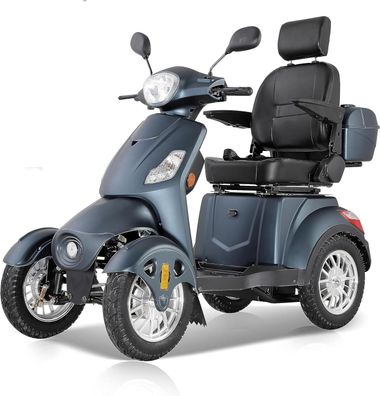 Elektromobil Mobilitätsroller mit 4 Rädern Seniorenmobil Kapitänssitz Maximal 150 kg