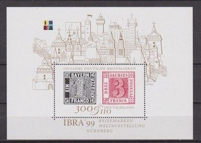BRD 1999 postfrisch Michel-Nr. 46 Briefmarkenausstellung IBRA ´99