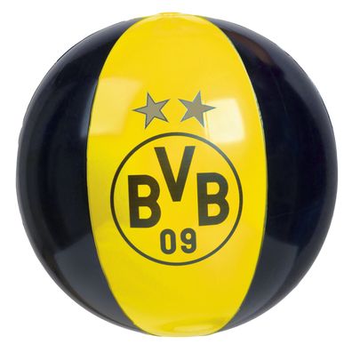 Happy People BVB Strandball 29 cm – Borussia Dortmund Ball für Strand & Pool