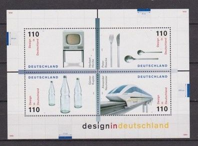 BRD 1999 postfrisch Michel-Nr. Block 50 Design in Deutschland