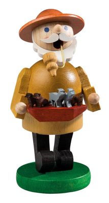 Richard Glaesser Miniräuchermann Noah aus Seiffen im Erzgebirge