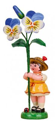 Hubrig Blumenkind Mädchen mit Hornveilchen (11 cm)