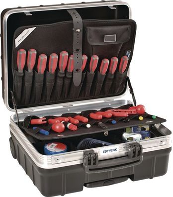Schalenkoffer Innen-B465xT255xH352mm PP 42l Tecwerk