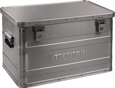 Aluminiumbox L595xB390xH380mm 70l m. Klappverschluss u. Zylinderschl. Tecwerk