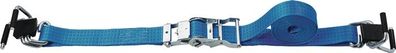 Zurrgurt DIN EN 12195-2 L.4m B.50mm m. Ratsche+Bordwandkralle LC U Tecwerk