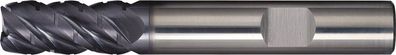 Schaftfräser DIN 6527L Typ NF-UNI D.5mm VHM TiAlN 45Grad HB Z.4 lang Tecwerk