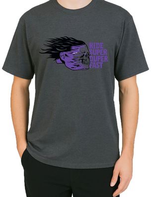 Fiveboards T-Shirt Super Duper Fast grey
