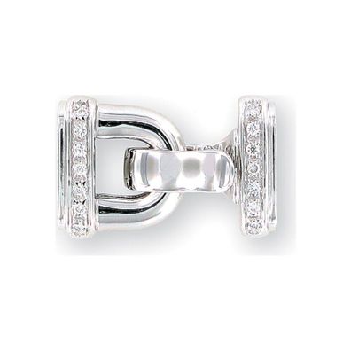 Luna-Pearls - 610.0303 - Schmuckschließe mehrreihig - 585 Weißgold poliert