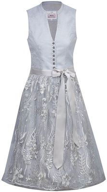 MarJo Dirndl Indira 58er Länge eisblau/silber - Größe: 38