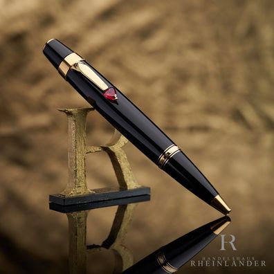 Montblanc Boheme Je T´aime Black Resin Ballpoint Pen Kugelschreiber ID 25471 OVP