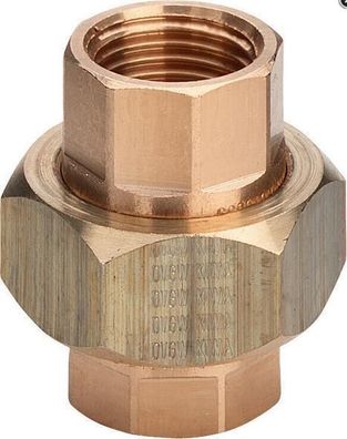 Viega Rohrverschraubung Rotguss, flachdichtend, IG 1/2