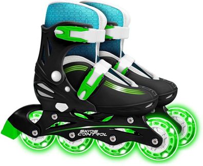 Inline-Skates Skids Control Hardboot Verstellbar Schwarz Größe 30-33