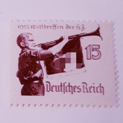 Deutsches Reich 1933 Welttreffen der * * Mi. Nr. 585x 15 Pf