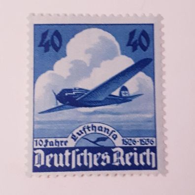 Deutsches Reich 1936 Mi. Nr. 603 10 Jahre Lufthansa postfrisch