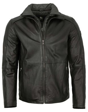 OTTO KERN - Herren Lederjacke Lammnappa schwarz
